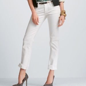 Cabi Stella Distressed White Jeans
